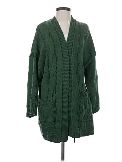 Pre-owned Pol Cardigan Sweater In Green