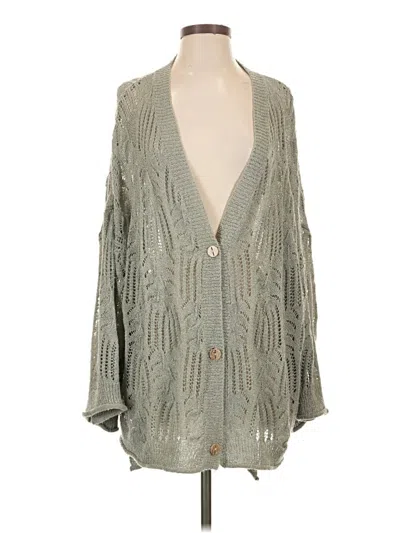 Pre-owned Pol Cardigan Sweater In Green