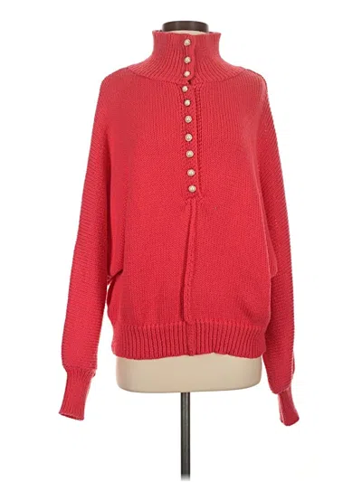 Pre-owned Pol Cardigan Sweater In Red