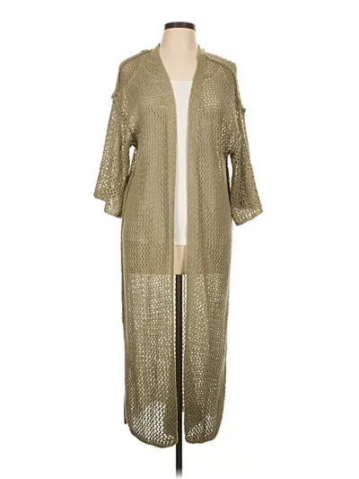 Pre-owned Pol Cardigan Sweater In Tan