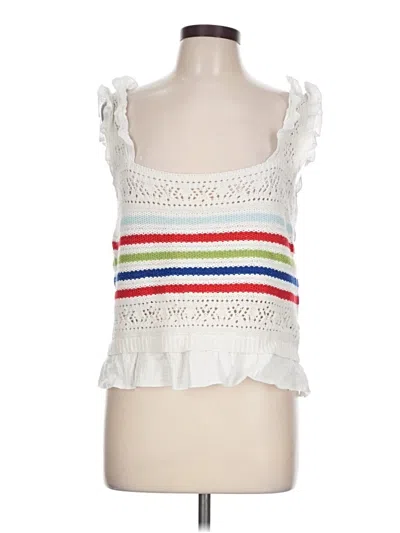 Pre-owned Pol Cardigan Sweater In White