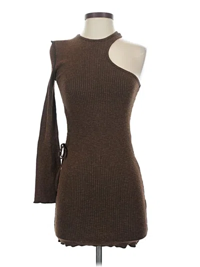 Pre-owned Pol Casual Dress In Brown