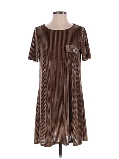 Pre-owned Pol Casual Dress In Brown