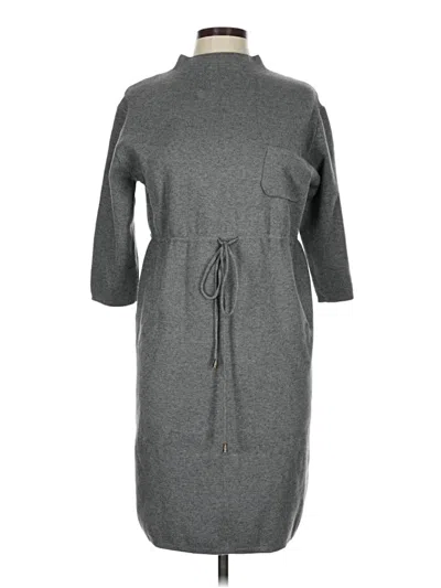 Pre-owned Pol Casual Dress In Gray