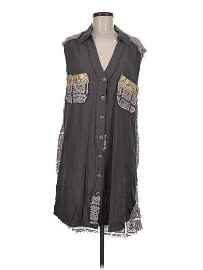 Pre-owned Pol Casual Dress In Gray