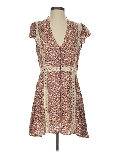 Pre-owned Pol Casual Dress In Tan