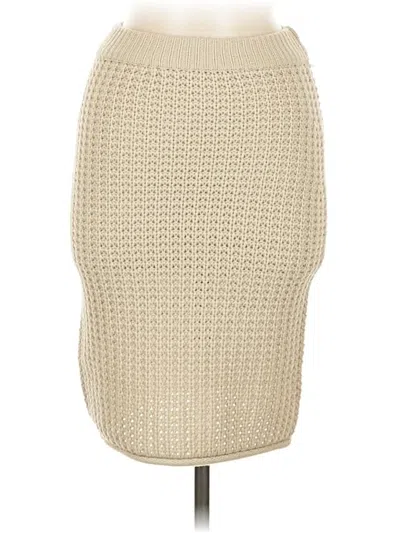 Pre-owned Pol Casual Skirt In White