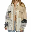 Pol Caught Your Attention Button Down Shirt In Cream/beige In Neutral