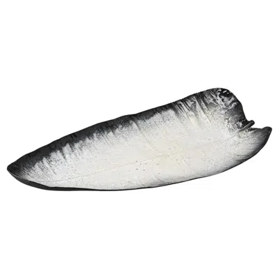 Pre-owned Pol Chambost Large Ceramic Dish By , Mid-century Modern, France, 1955 In Gray
