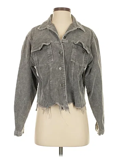 Pre-owned Pol Denim Jacket In Gray