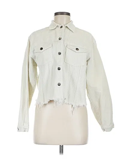 Pre-owned Pol Denim Jacket In Ivory