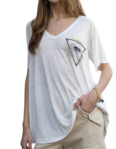 Pol Eye Of Providence T-shirt In White