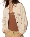 Pol Fall Harvest Jacket In Beige In Gray