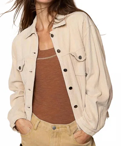 Pol Fall Harvest Jacket In Beige In Gray