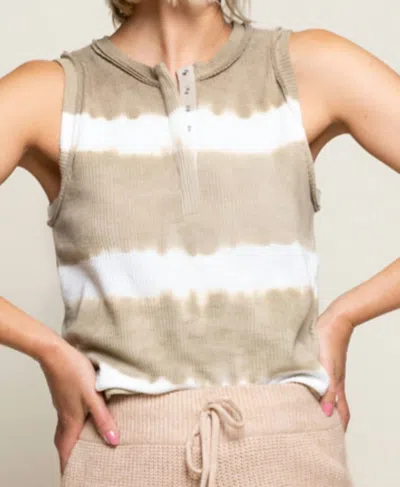 Pol Fern In Beige/ White In Multi