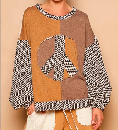 Pol Fiona Pullover In Brown