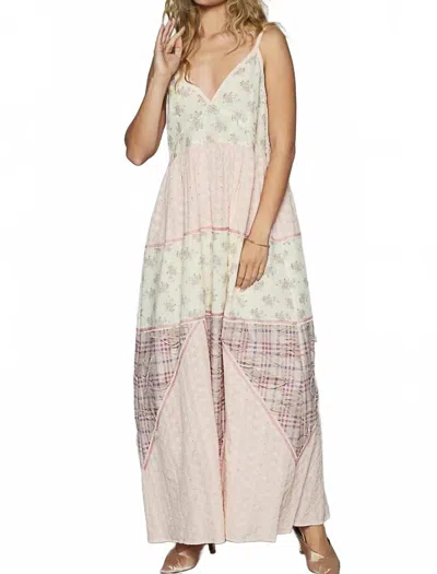 Pol Floral Plaid Cami Dress In Pink