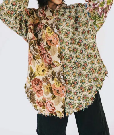 Pol Floral Shacket In Multi