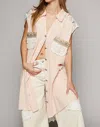 Shop Pol Folklore Vest In Blush In Gold