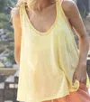 Shop Pol Lemon Tank In Yellow