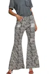 Pol Leopard Print Pants In Vintage Ivory In Multi