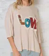 Pol Love Top In Khaki In Multi