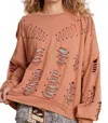 POL NETTY PULLOVER IN ORANGE