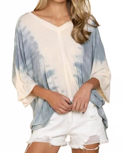 Pol Never Felt So Soft Top In Cream/blue In Multi