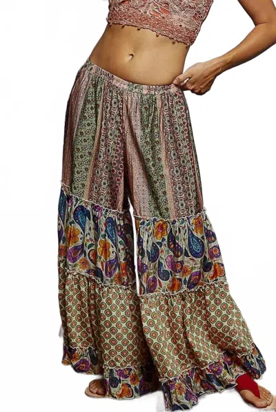 Pol Pattern Printed Wide Leg Pants In Multi