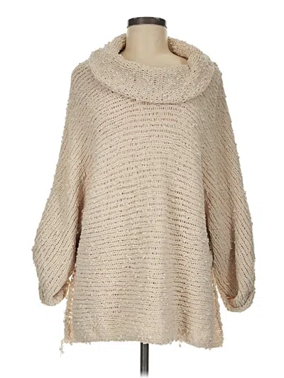 Pre-owned Pol Poncho In Tan