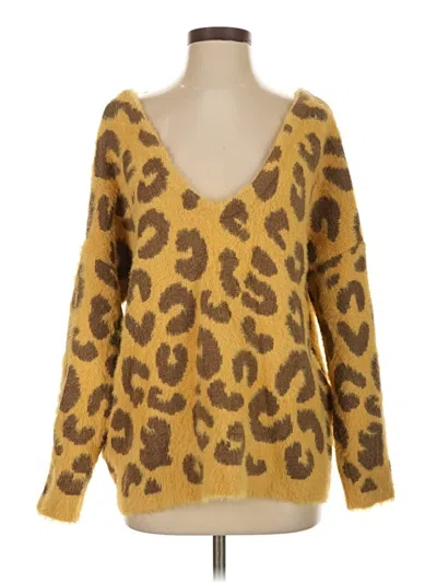 Pre-owned Pol Pullover Sweater In Gold