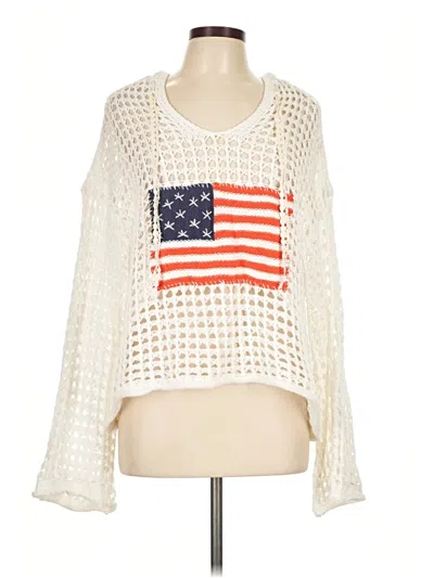 Pre-owned Pol Pullover Sweater In White