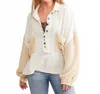 Pol Reagan Oversized Top In Ivory In White