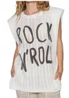 Pol Rock N Roll Sleeveless Sweater In Off-white In White