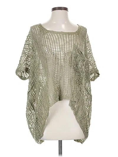 Pre-owned Pol Short Sleeve Blouse In Silver