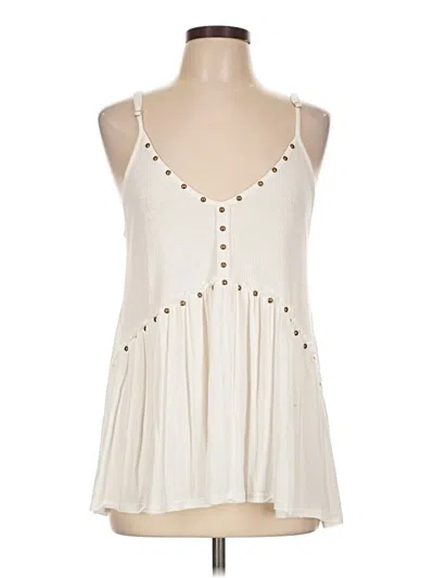 Pre-owned Pol Sleeveless Blouse In Ivory