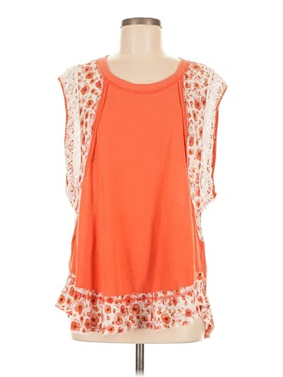 Pre-owned Pol Sleeveless Blouse In Orange