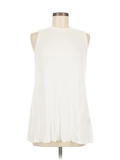 Pre-owned Pol Sleeveless Blouse In White