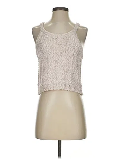 Pre-owned Pol Sleeveless Blouse In White