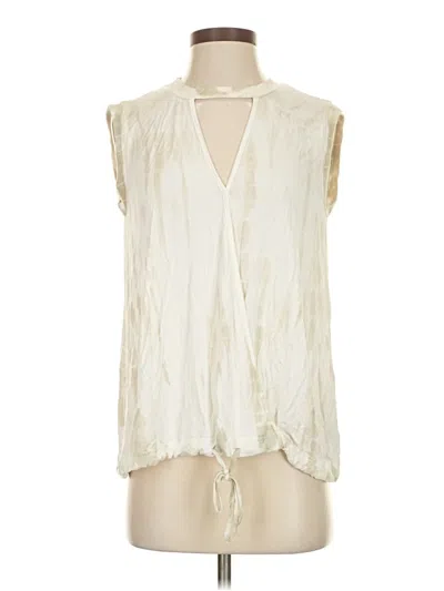Pre-owned Pol Sleeveless Blouse In White