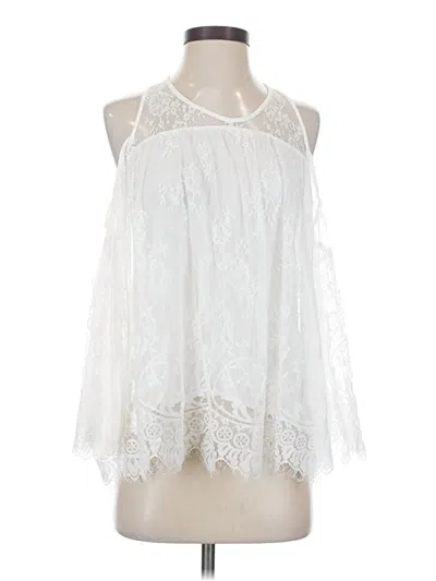 Pre-owned Pol Sleeveless Blouse In White