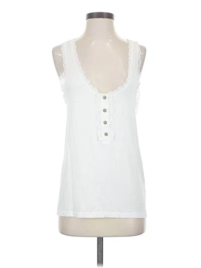 Pre-owned Pol Sleeveless Blouse In White