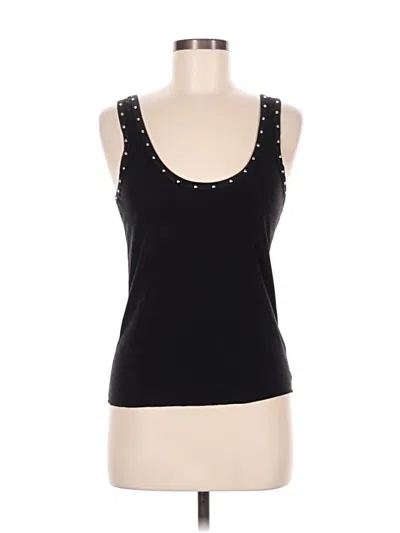 Pre-owned Pol Sleeveless Top Black Scoop Neck Tops
