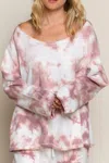 Pol Splash Top In Wild Berry In Pink