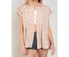 Pol Springtime Plaid Button Thru Shirt - Plus In Multi In Multi