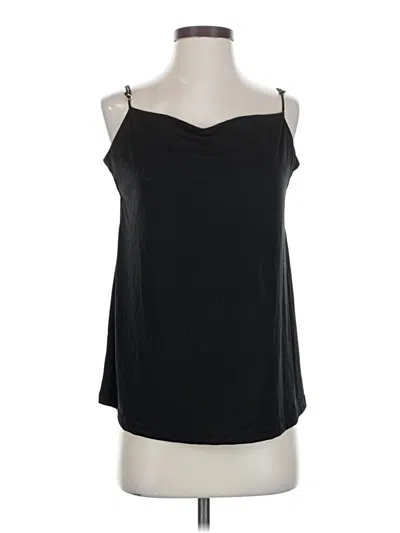 Pre-owned Pol Tank Top Black Strapless Neckline Tops