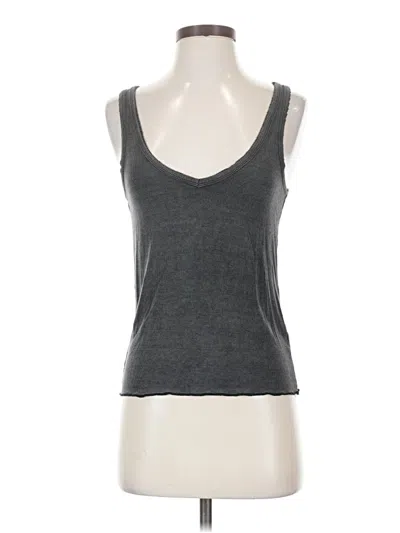 Pre-owned Pol Tank Top Gray Sweetheart Neckline Tops