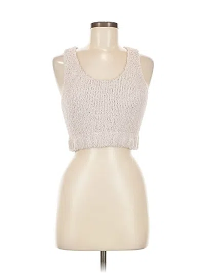 Pre-owned Pol Tank Top Ivory Strapless Neckline Tops In White