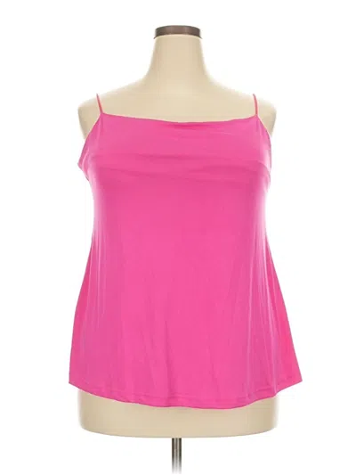 Pol Tank Top Pink Strapless Neckline Tops