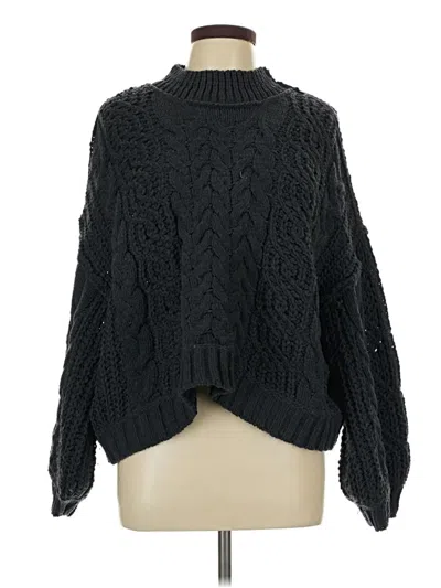 Pre-owned Pol Turtleneck Sweater In Black